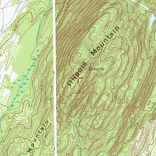 Topographic Map of WTBY-TV (Poughkeepsie), NY