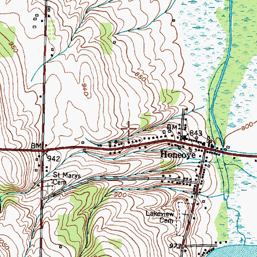 Topographic Map of Town of Richmond, NY