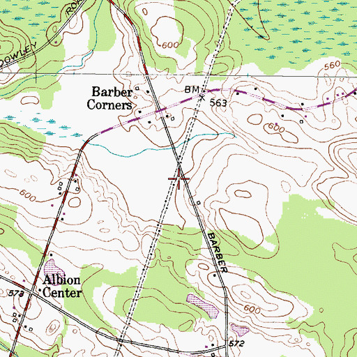 Topographic Map of Town of Albion, NY