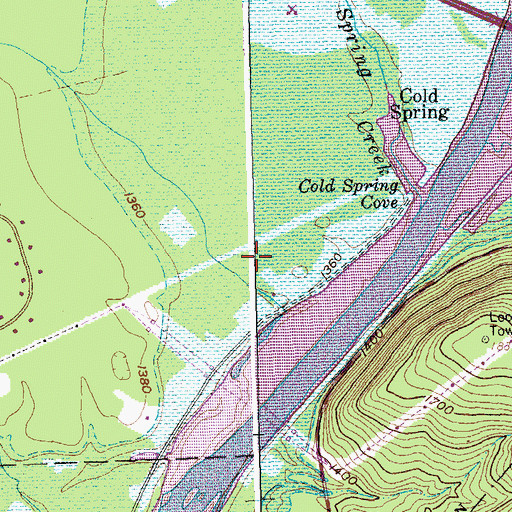Topographic Map of Allegany Reservation, NY