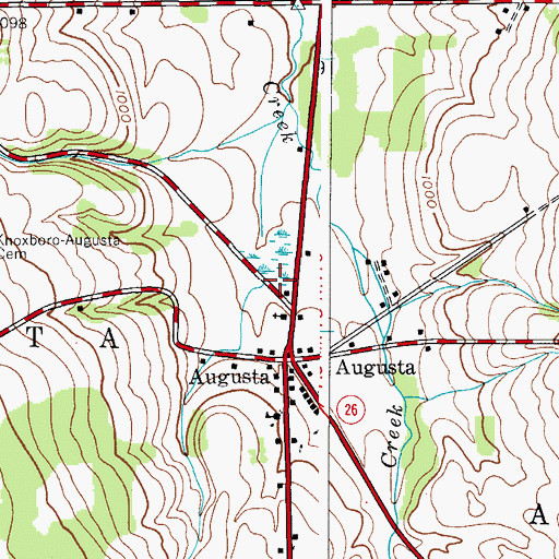 Topographic Map of Town of Augusta, NY
