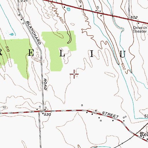 Topographic Map of Town of Aurelius, NY