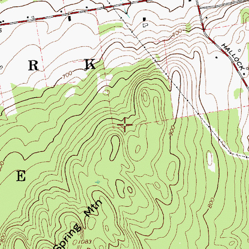 Topographic Map of Town of Au Sable, NY