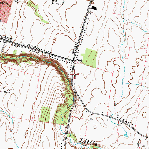 Topographic Map of Town of Avon, NY