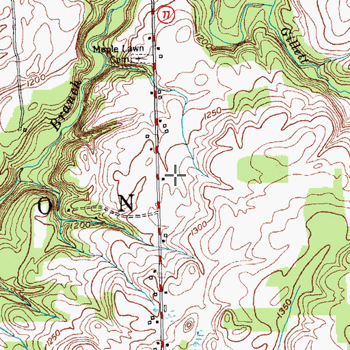 Topographic Map of Town of Bennington, NY