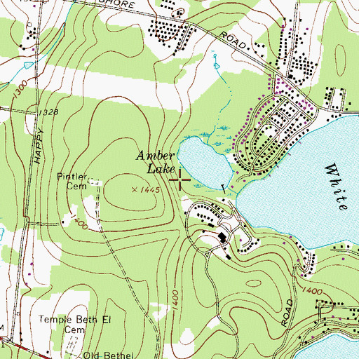 Topographic Map of Town of Bethel, NY