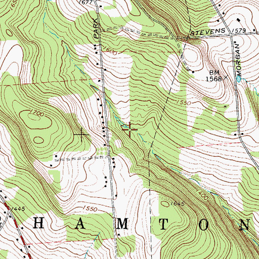 Topographic Map of Town of Binghamton, NY