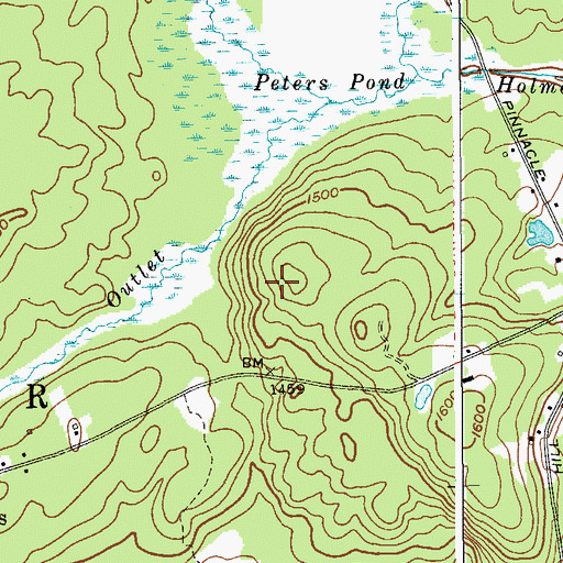 Topographic Map of Town of Bleecker, NY