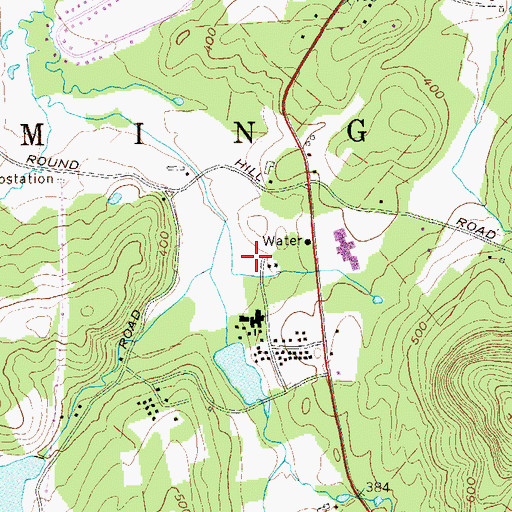 Topographic Map of Town of Blooming Grove, NY