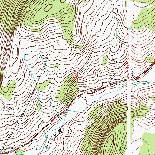 Topographic Map of Town of Bovina, NY