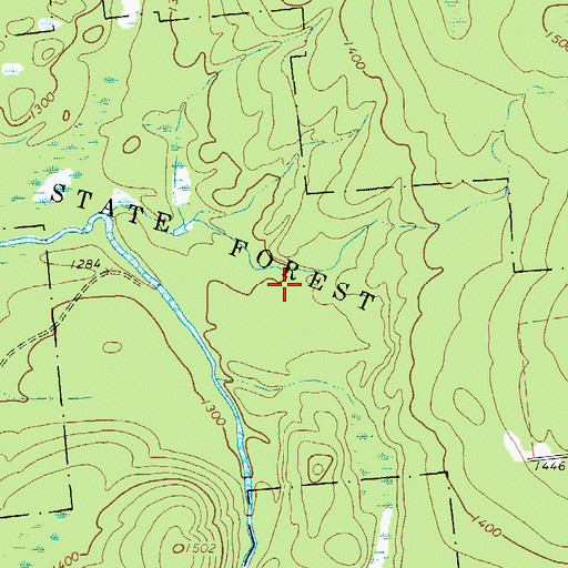 Topographic Map of Town of Brandon, NY