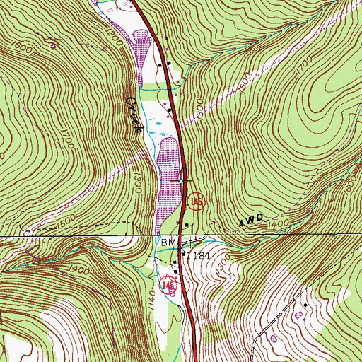 Topographic Map of Town of Broome, NY
