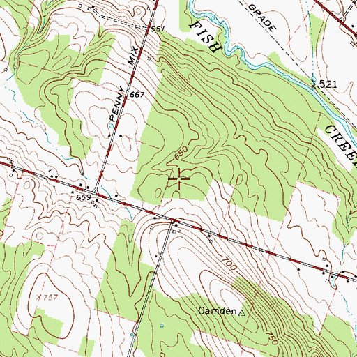 Topographic Map of Town of Camden, NY