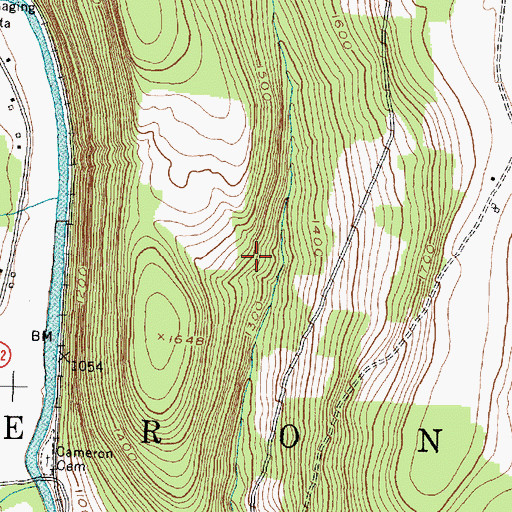 Topographic Map of Town of Cameron, NY