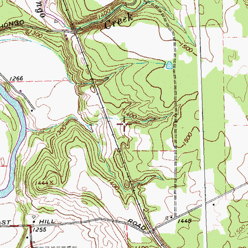 Topographic Map of Town of Caneadea, NY