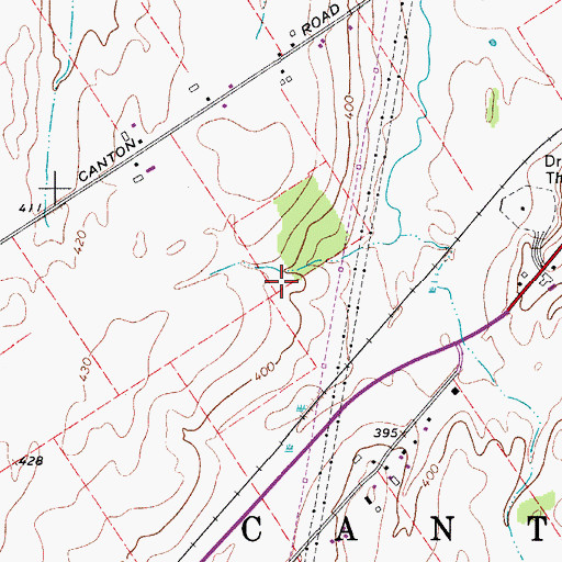 Topographic Map of Town of Canton, NY