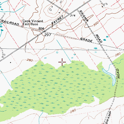 Topographic Map of Town of Cape Vincent, NY