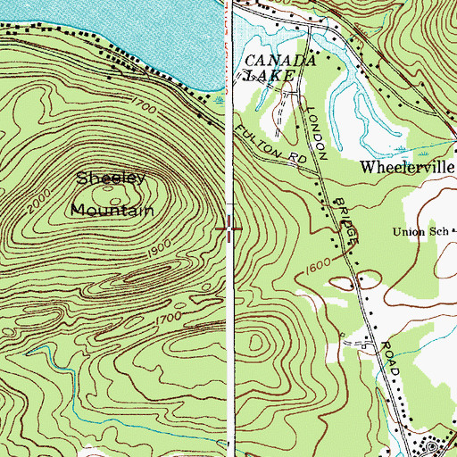 Topographic Map of Town of Caroga, NY