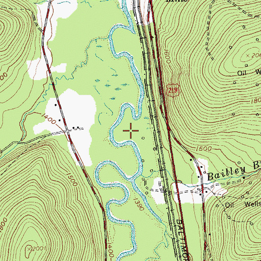 Topographic Map of Town of Carrollton, NY