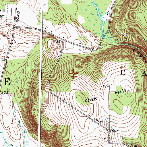 Topographic Map of Town of Catharine, NY