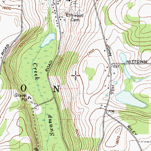 Topographic Map of Town of Caton, NY