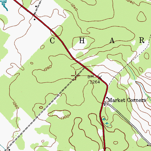 Topographic Map of Town of Charleston, NY