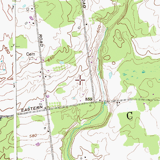 Topographic Map of Town of Charlton, NY