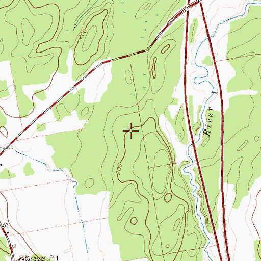 Topographic Map of Town of Chazy, NY