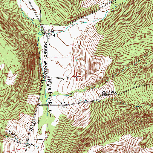 Topographic Map of Town of Chemung, NY