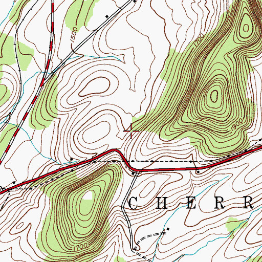 Topographic Map of Town of Cherry Valley, NY
