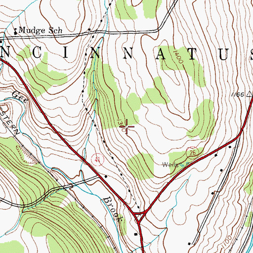 Topographic Map of Town of Cincinnatus, NY
