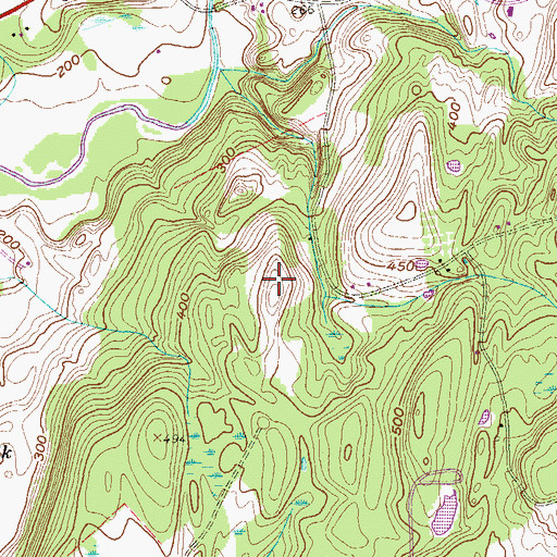 Topographic Map of Town of Claverack, NY
