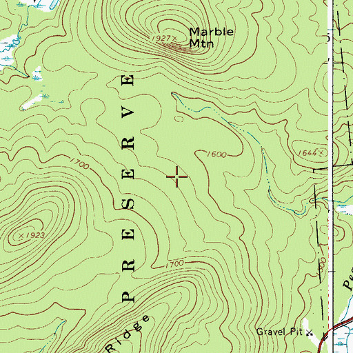 Topographic Map of Town of Clifton, NY