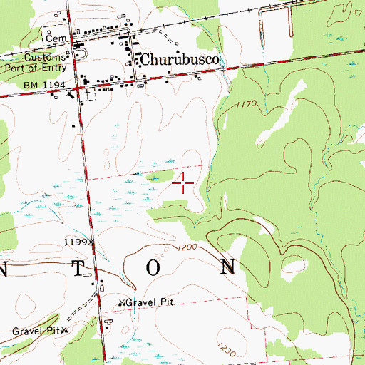 Topographic Map of Town of Clinton, NY