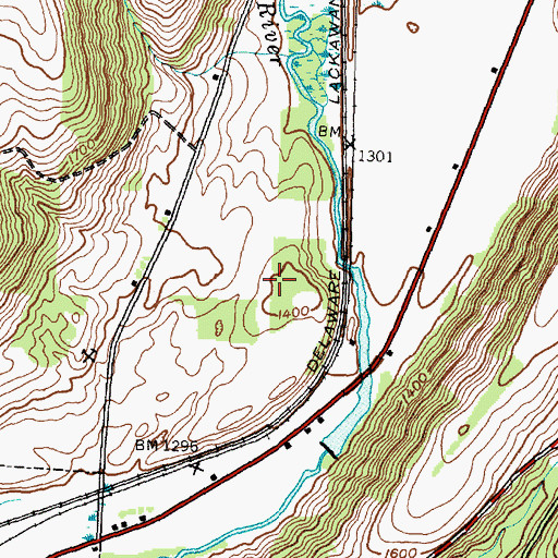 Topographic Map of Town of Cohocton, NY
