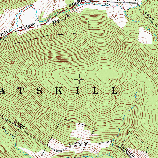 Topographic Map of Town of Colchester, NY