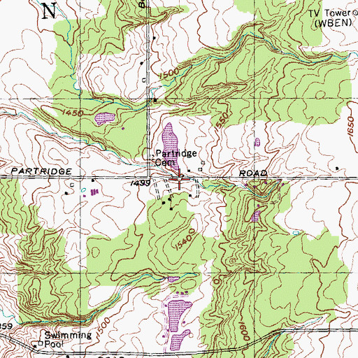Topographic Map of Town of Colden, NY