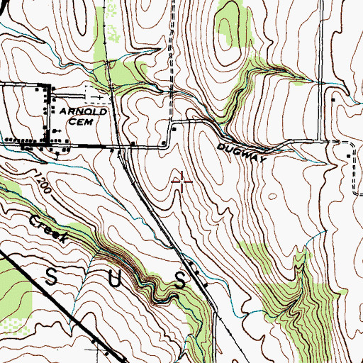 Topographic Map of Town of Conesus, NY