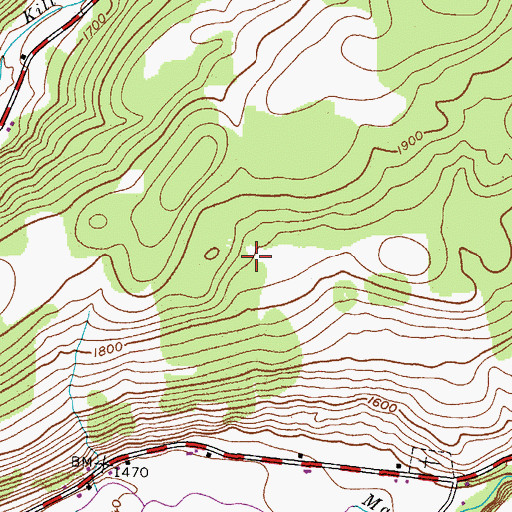 Topographic Map of Town of Conesville, NY