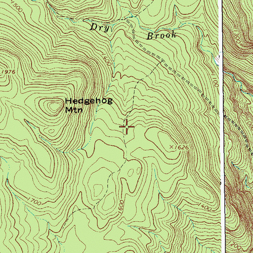 Topographic Map of Town of Corinth, NY