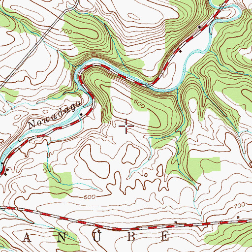 Topographic Map of Town of Danube, NY