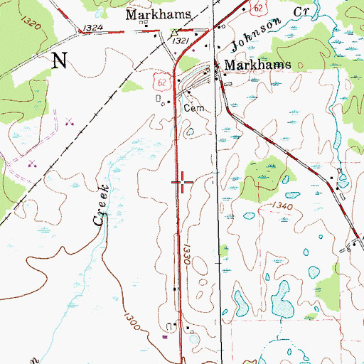 Topographic Map of Town of Dayton, NY