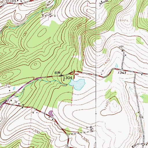 Topographic Map of Town of Delaware, NY