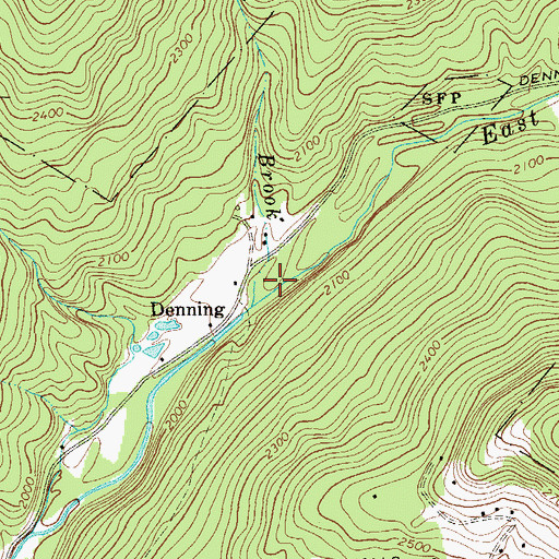 Topographic Map of Town of Denning, NY