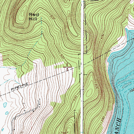 Topographic Map of Town of Deposit, NY