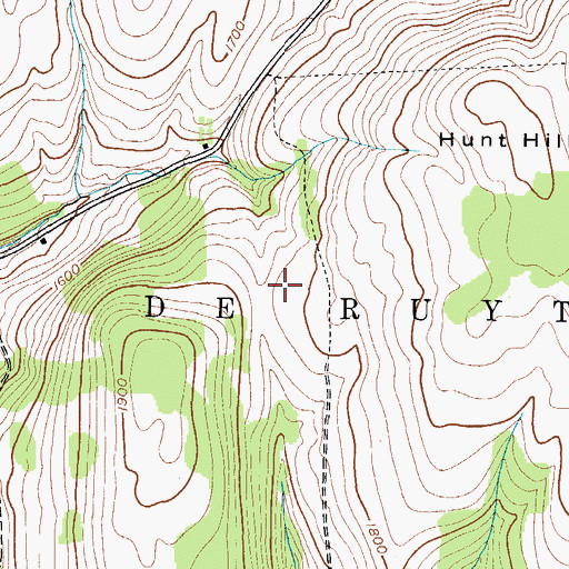 Topographic Map of Town of DeRuyter, NY