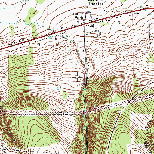 Topographic Map of Town of Dryden, NY