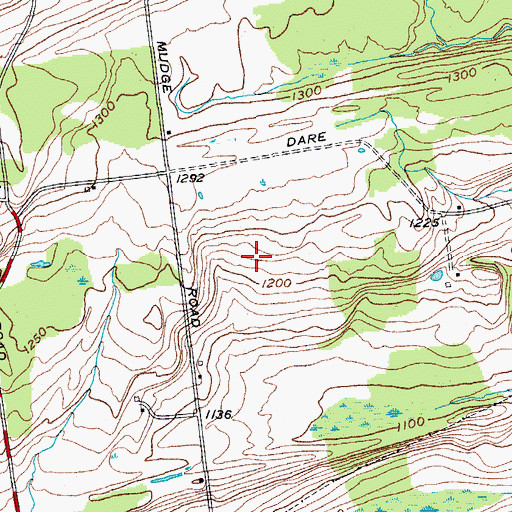 Topographic Map of Town of Duanesburg, NY