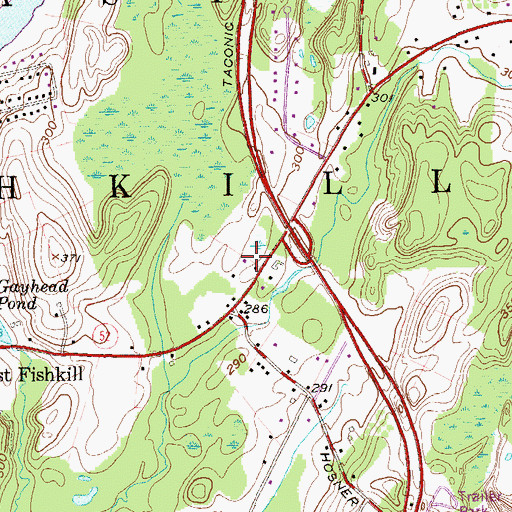 Topographic Map of Town of East Fishkill, NY