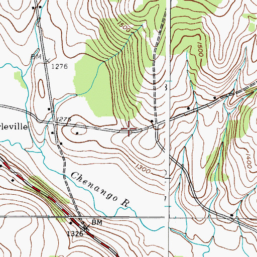 Topographic Map of Town of Eaton, NY